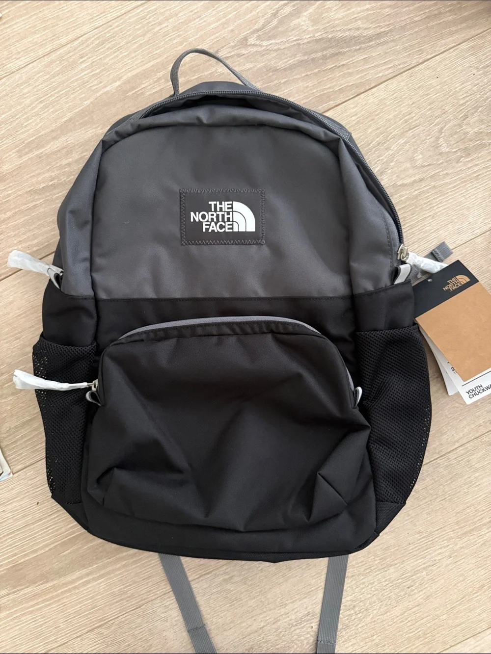 The North Face Black & Gray Youth Chuckwalla Backpack